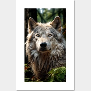 Great Wolf Deep In The Forest Posters and Art